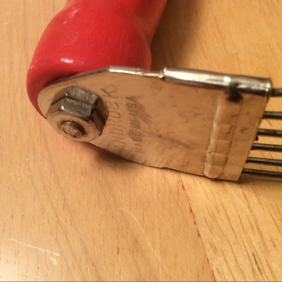 Antique Androck Pasta Blender Wooden Handle - Picture 2 of 3